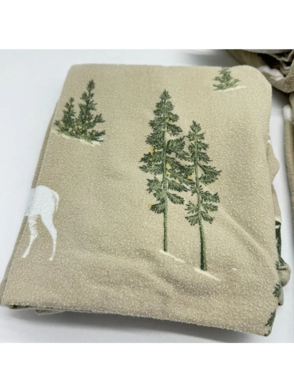 Martha Stewart Collection Forest Theme Cotton Queen Flannel Sheets & Pillowcase